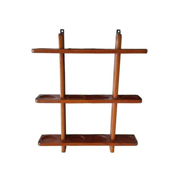 Danish Modern Twelve Jar Teak Spice Rack Holder by Digsmed RACK ONLY - Picture 2 of 16